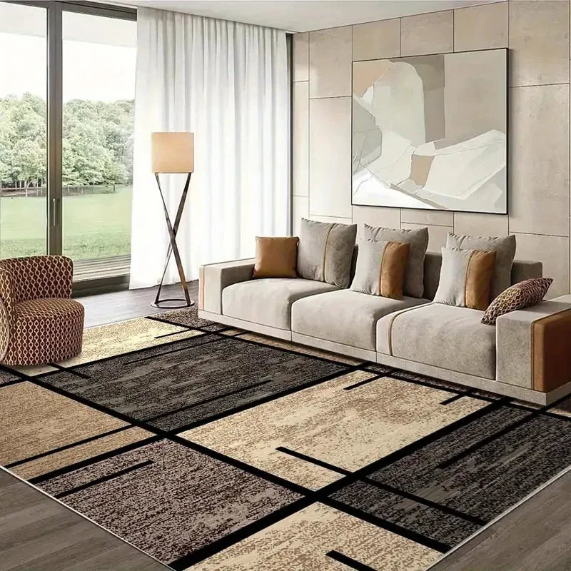 Geometric Area Rug for Modern Home Decor Comfort