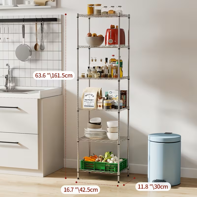 Adjustable Multi-Tier Wire Storage Shelving Rack Organizer Unit