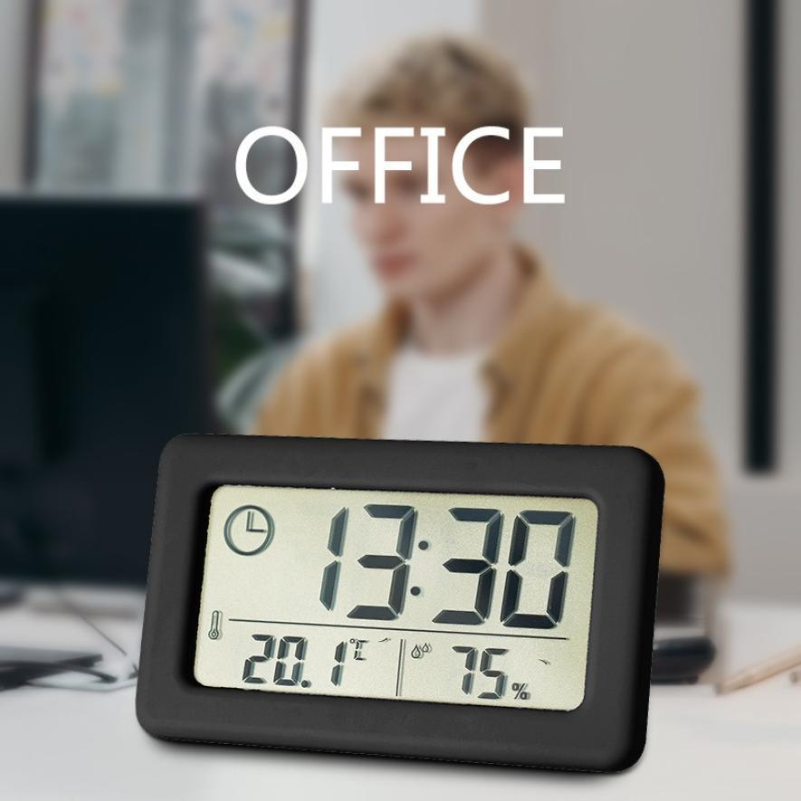 LED Digital Alarm Clock with Temperature Date Display