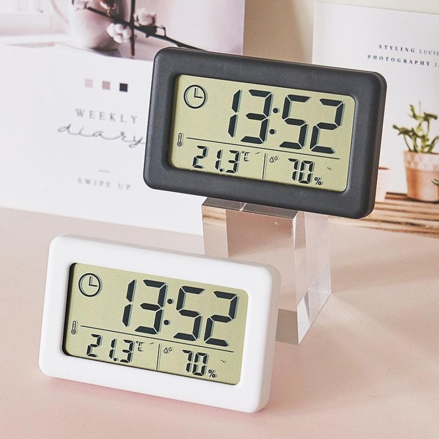 LED Digital Alarm Clock with Temperature Date Display