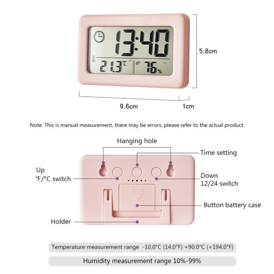 LED Digital Alarm Clock with Temperature Date Display