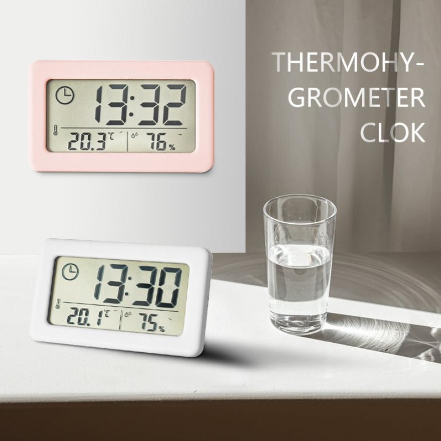 LED Digital Alarm Clock with Temperature Date Display