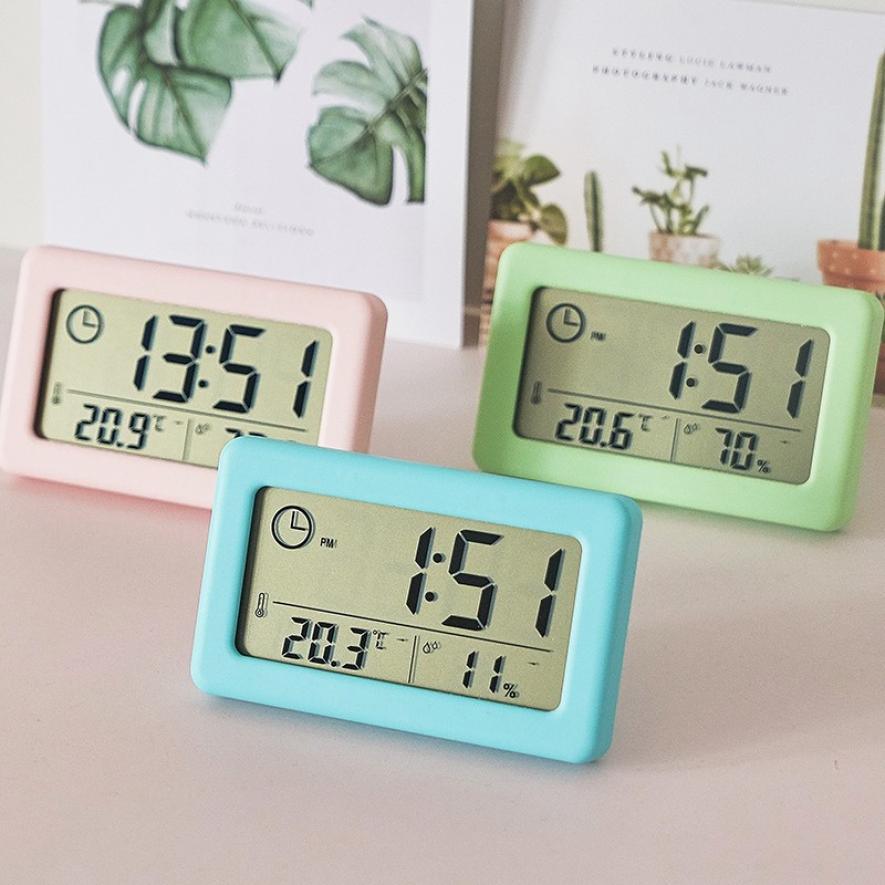 LED Digital Alarm Clock with Temperature Date Display