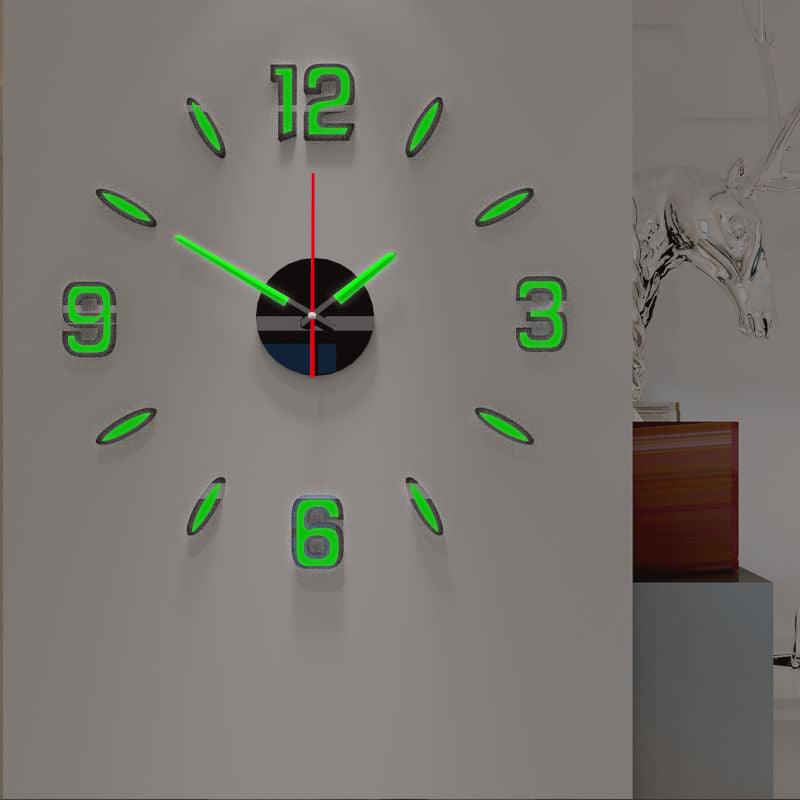 Modern Luminous Silent Wall Clock for Home Office Decor