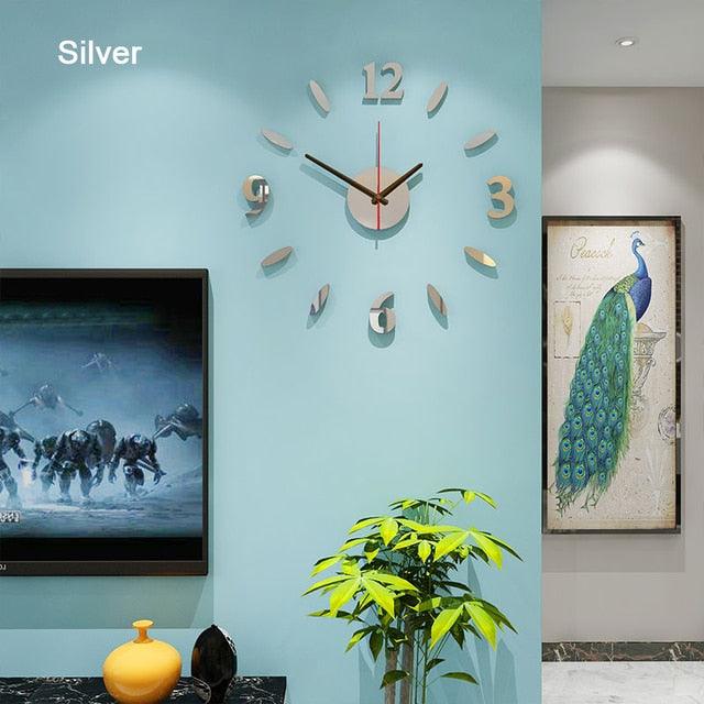 Modern Luminous Silent Wall Clock for Home Office Decor