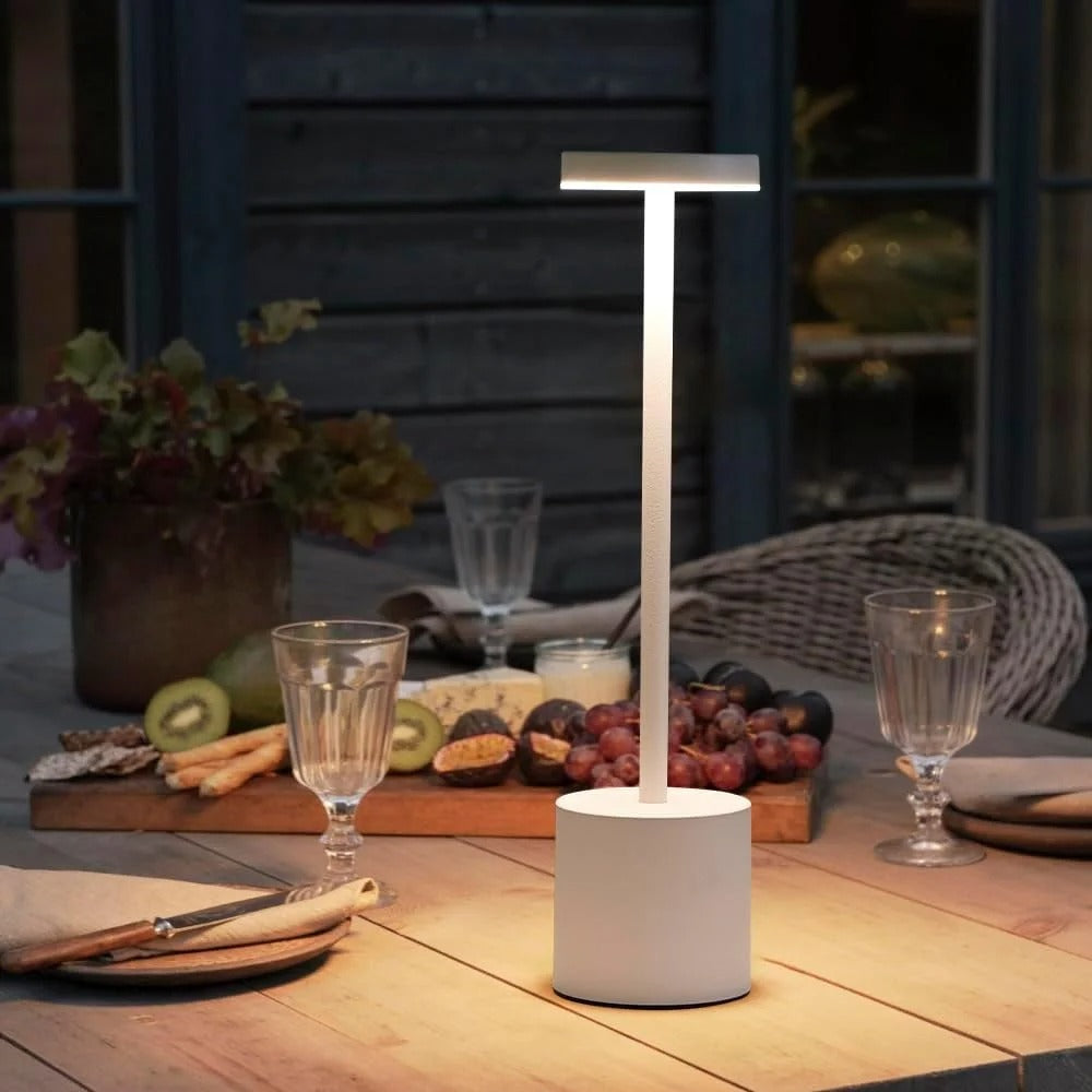 Rechargeable Aluminum LED Table Lamp with Touch Dimming