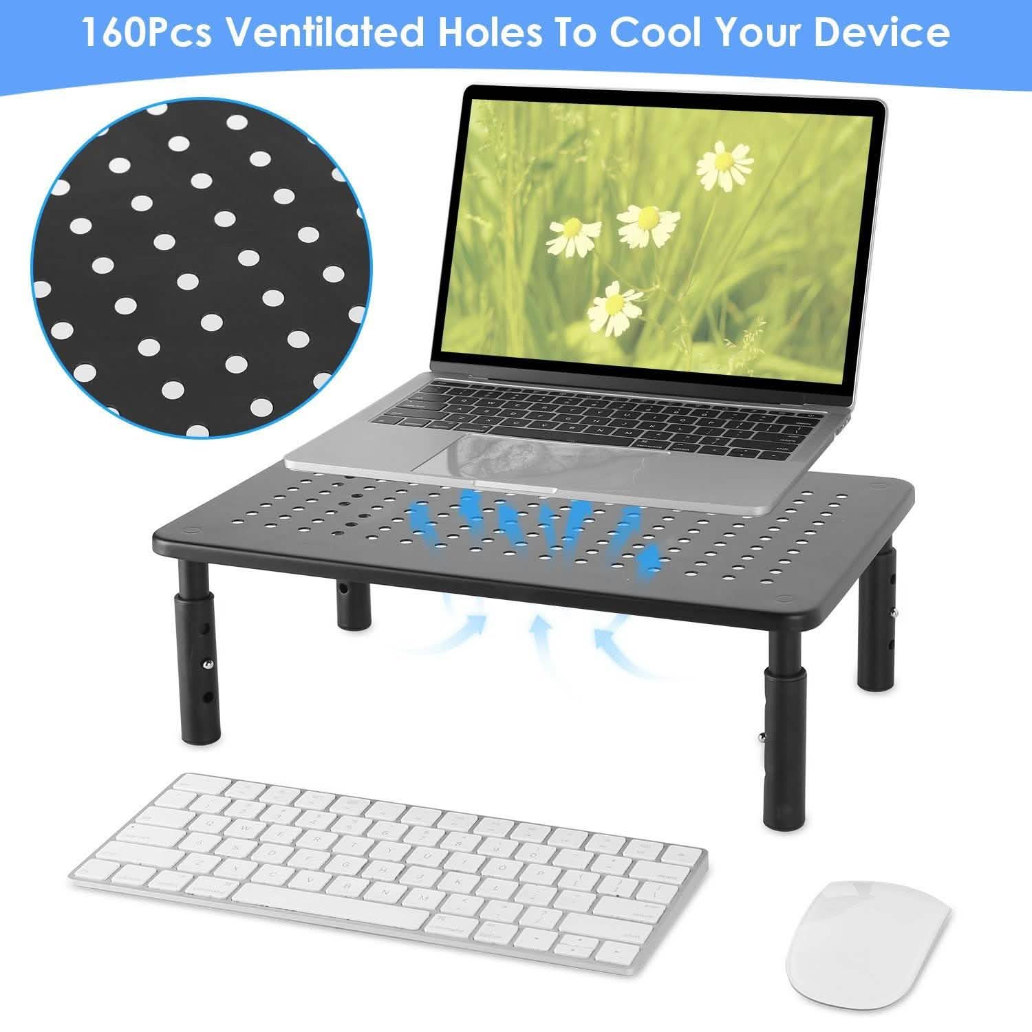 Adjustable Monitor Stand Riser Three Height Desk Organizer