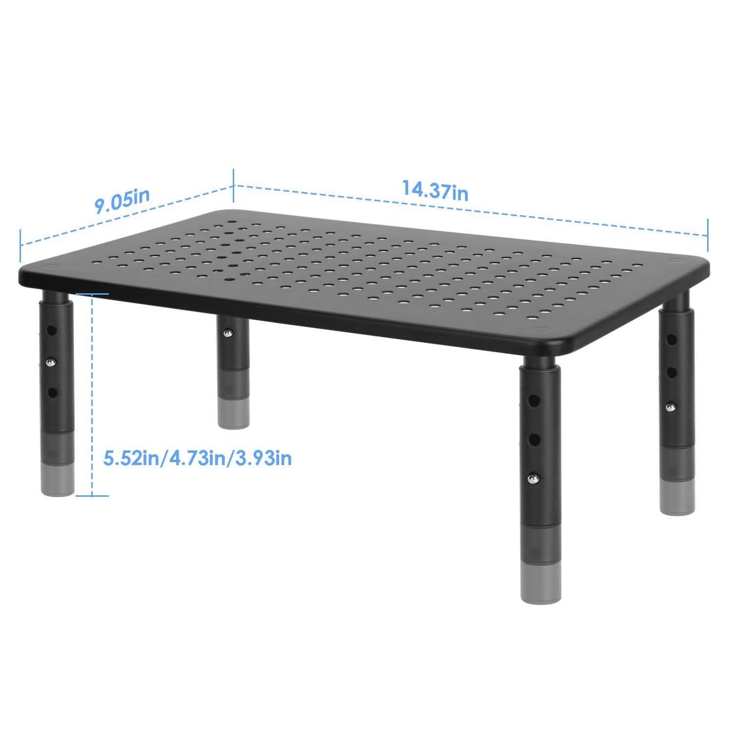 Adjustable Monitor Stand Riser Three Height Desk Organizer