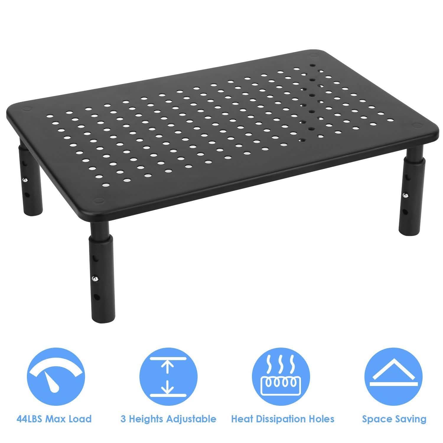 Adjustable Monitor Stand Riser Three Height Desk Organizer