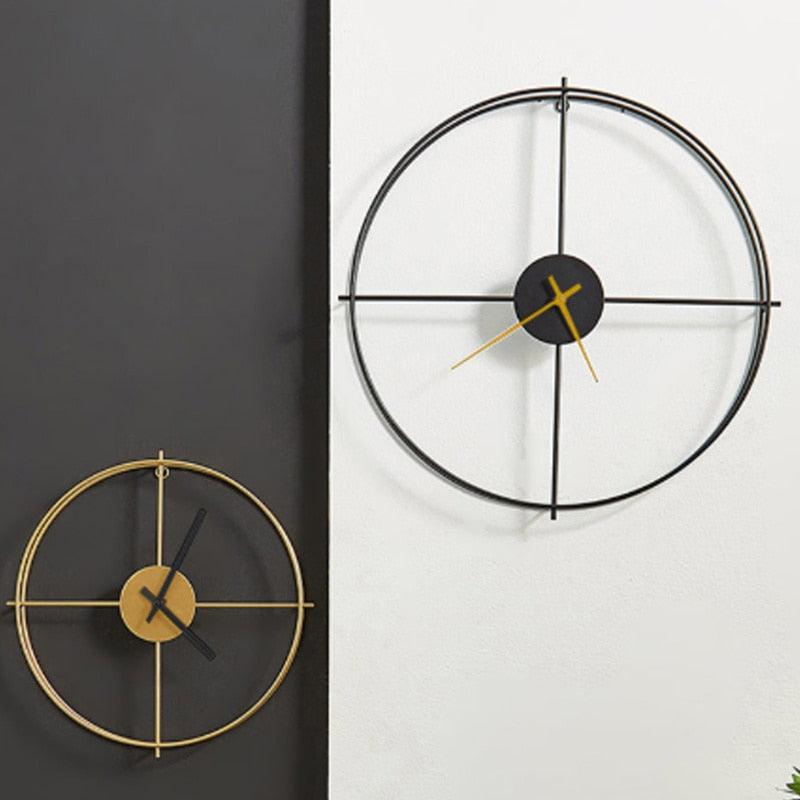 Vintage Metal Wall Clock for Modern Home Office Decor